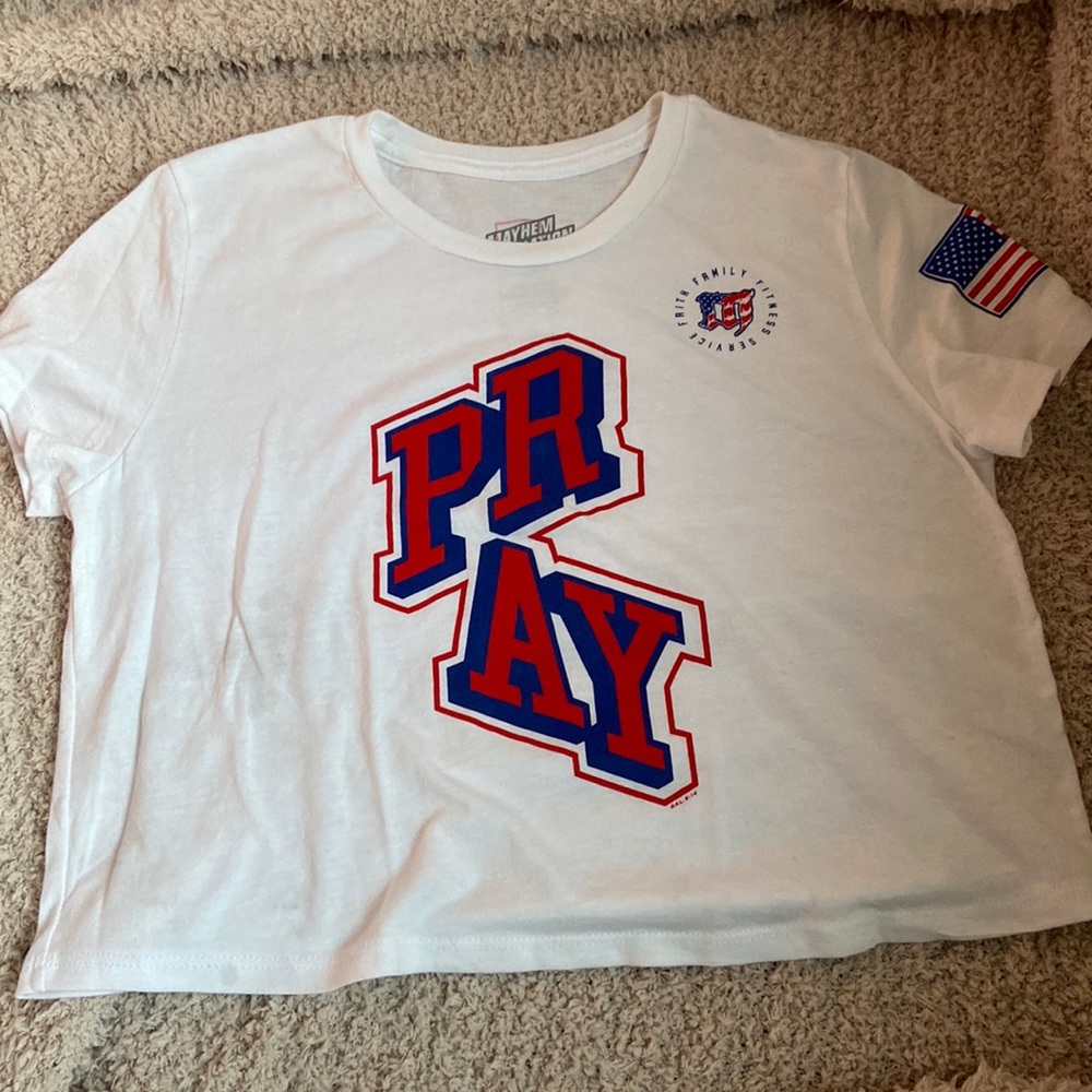 Mayhem PRAY Cropped T